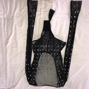 Mesh glitter nasty gal bodysuit